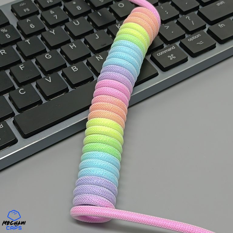 Rainbow Coil Aviator Cable Type C for Mechanical Keyboards USB Keyboard Cable