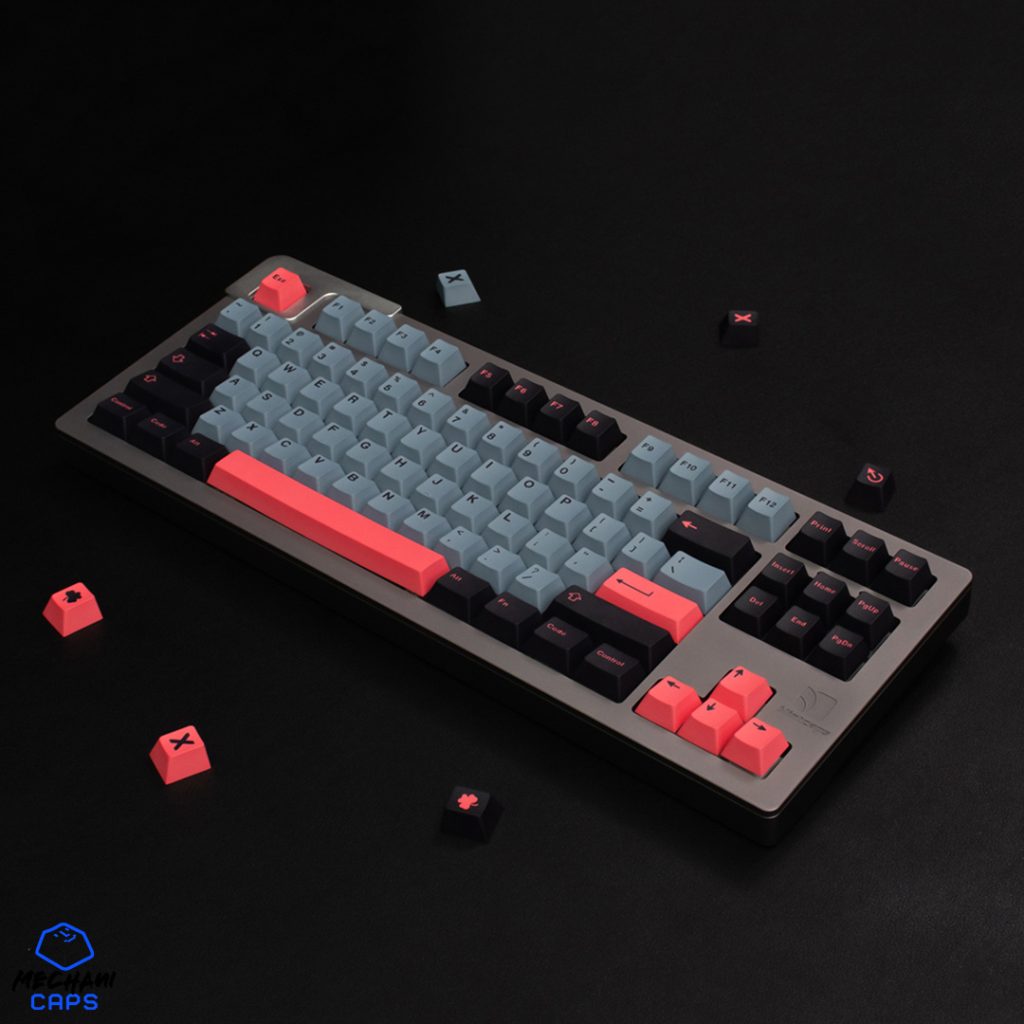 Crimson Key Caps Set GMK 8008 PBT Keycaps Cherry Profile Mechanical Keyboard Sublimation GMK Key Cap For MX Switch Mechanical Keyboard 129 Keys