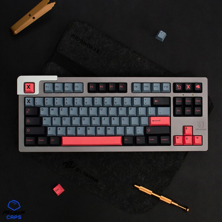 Crimson Key Caps Set GMK 8008 PBT Keycaps Cherry Profile Mechanical Keyboard Sublimation GMK Key Cap For MX Switch Mechanical Keyboard 129 Keys